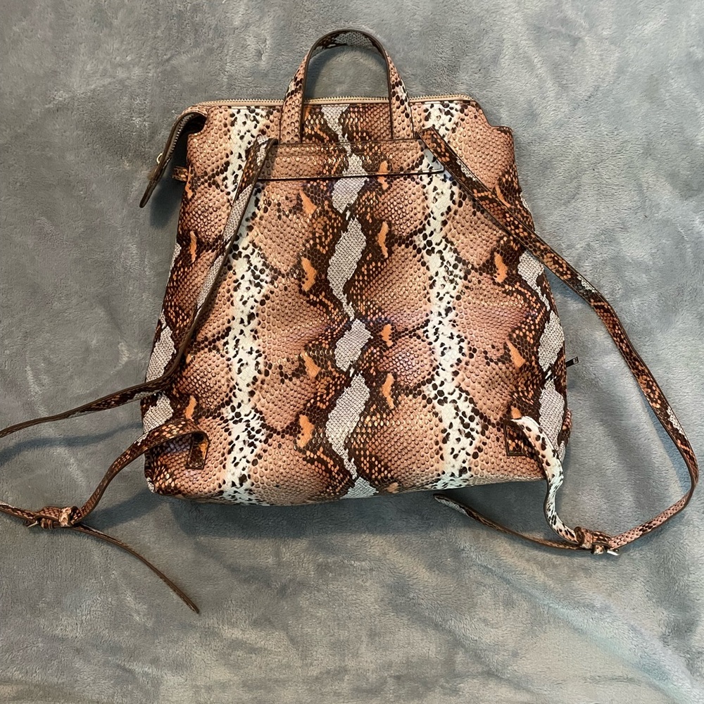 Snakeskin Pattern Backpack - image 2